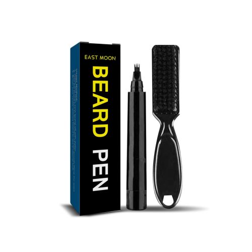 East Moon Beard Filler Pen Men's Beard Pen Beard Styling Filler Pen Waterproof Beard Brush